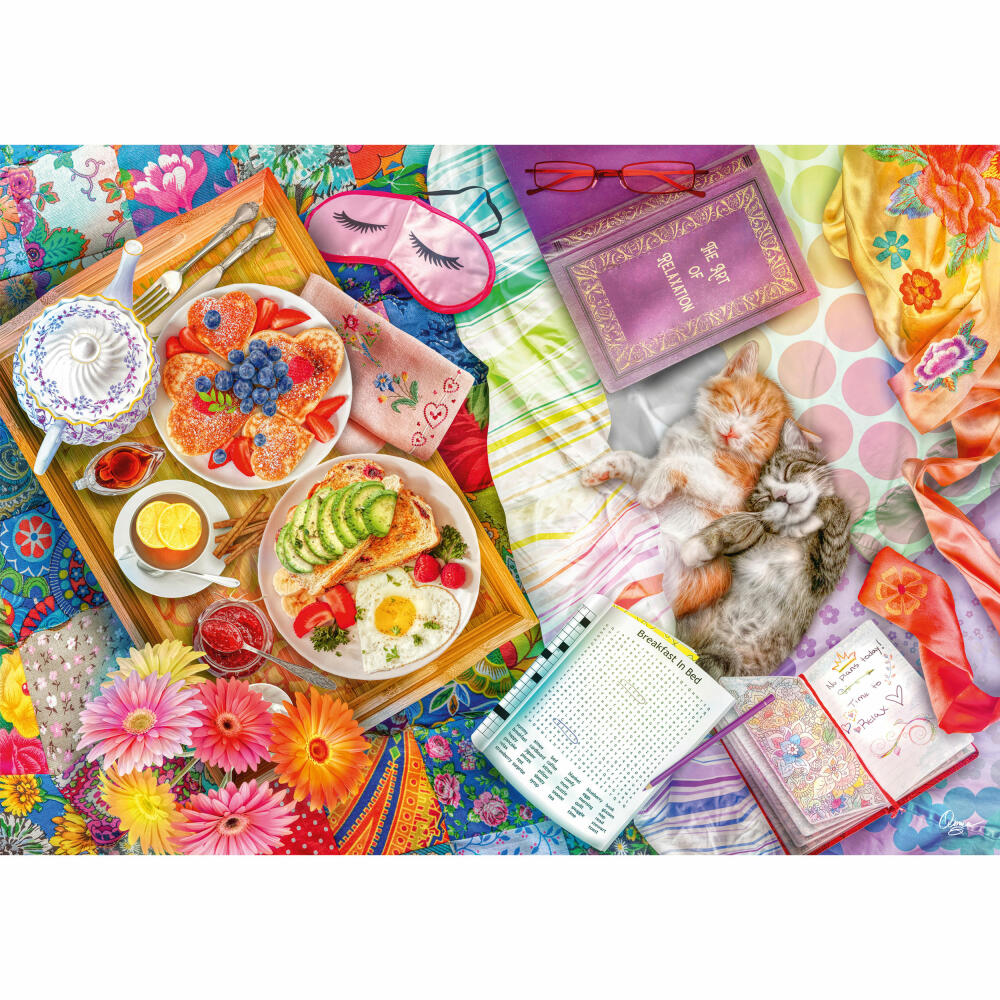 Schmidt Spiele Aufgetischt: Sonntagsfrühstück, Aimee Stewart, Erwachsenenpuzzle, Puzzle, ab 12 Jahre, 1000 Teile, 57583