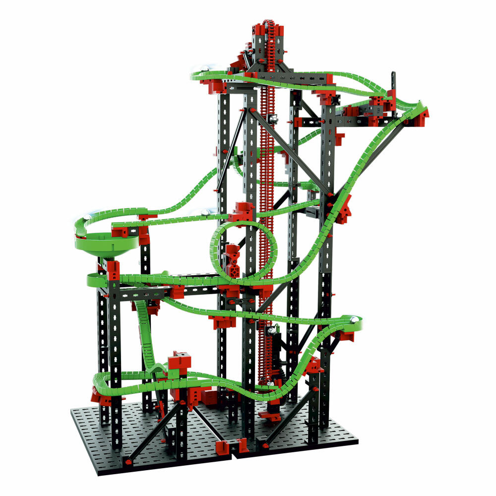 fischertechnik Profi Dynamic L2, 780-tlg., Rolling Action, Kugelbahn, Motorikspielzeug, Baukasten, 536621