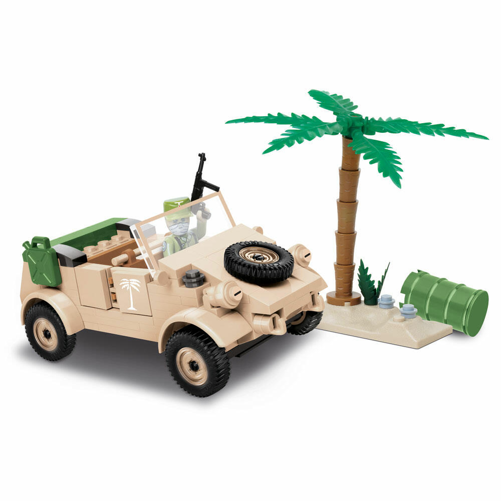 COBI World War 2 VW Type 82 Kübelwagen, Militärfahrzeug, Soldaten, Figuren, Spielzeug, Konstruktionsbausteine, Kunststoff, 195 Teile, 2402