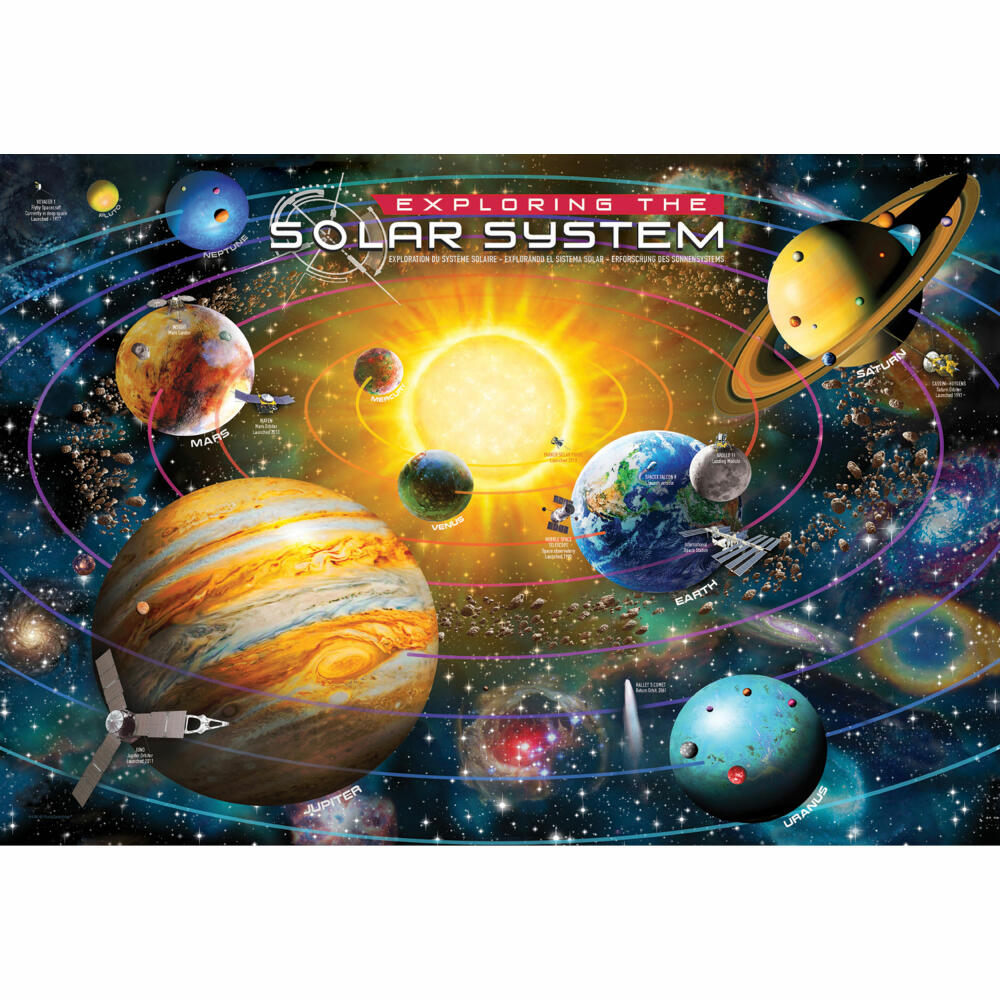Eurographics Puzzle Exploration of the Solar System, 200 pieces, 48 x 33 cm, 6200-5486