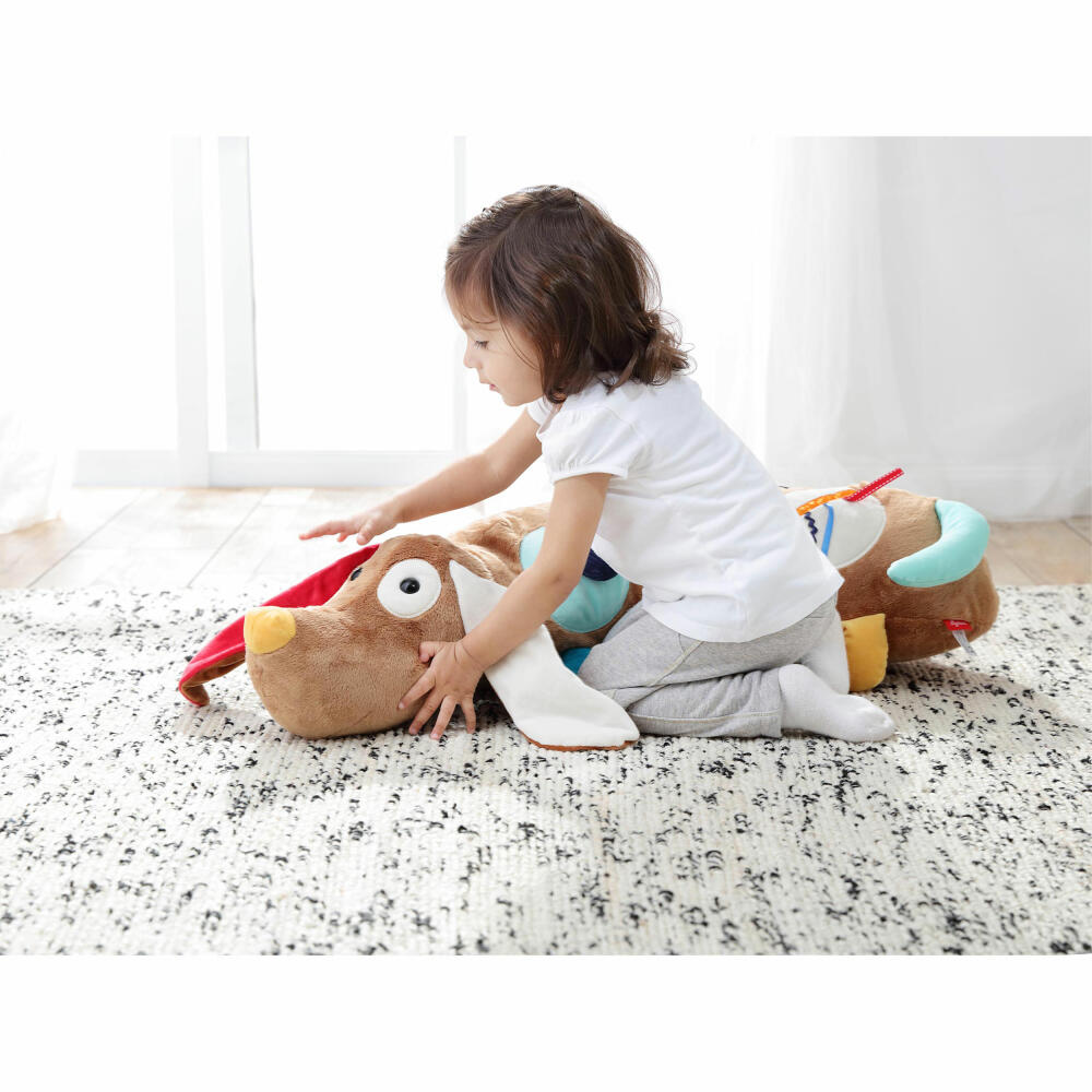 sigikid PlayQ active pillow dog, explorer pillow, cuddly pillow, children's pillow, play pillow, children's toy, children's toy, polyester, 40999