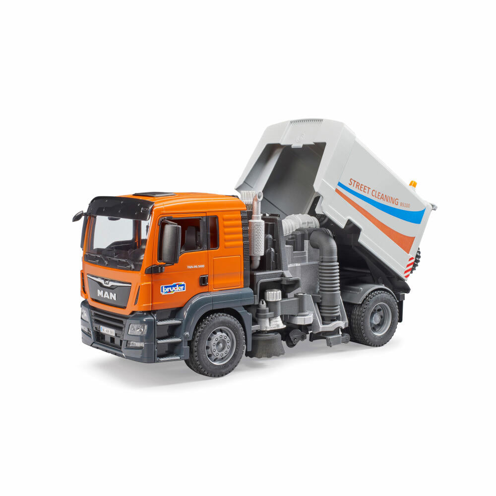 Bruder Commercial Vehicles MAN TGS Truck Street Cleaning, Sweeper, Model Vehicle, Model Vehicle, Toy, 03780