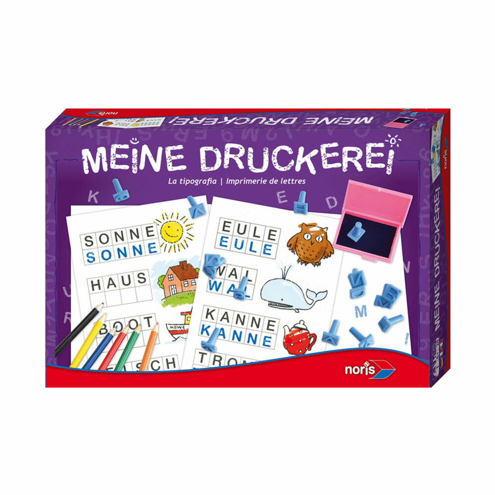 Noris Meine Druckerei, Stempelset, Stempel, Druck, Set, Kinder, Spiel, Spielzeug, 606049106