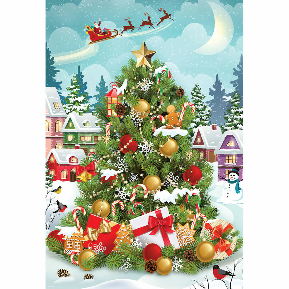 Eurographics Puzzle in Blechdose Christmas Tree, Smart Cut, 550 Teile, 33 x 48 cm, 8551-5663
