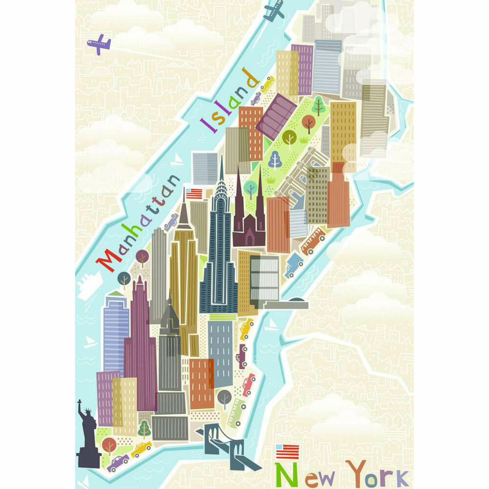 Ravensburger Puzzle New York, Erwachsenenpuzzle, Mini-Puzzle, 99 Teile, 16537