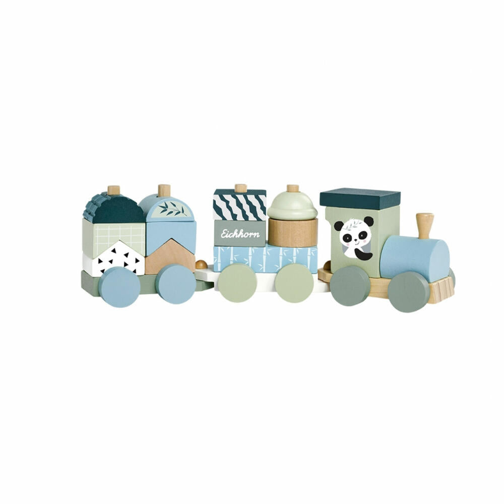 Eichhorn Holzzug, 16-tlg., Zug, Eisenbahn, Holzspielzeug, Steckspiel, Bausteine, 100003804