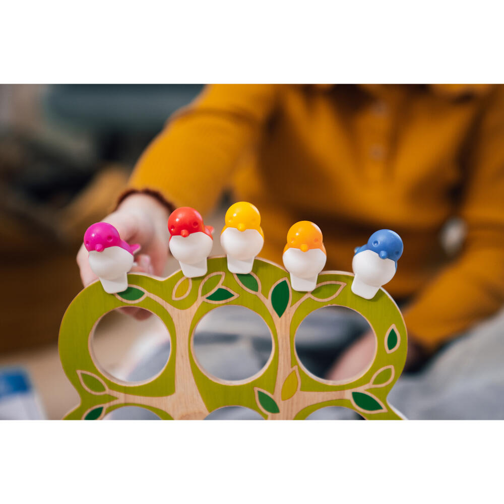 Smart Games Vogelversammlung, Kinderspiel, Logikspiel, Lernspielzeug, ab 6 Jahren, Holz, SG 039 DE