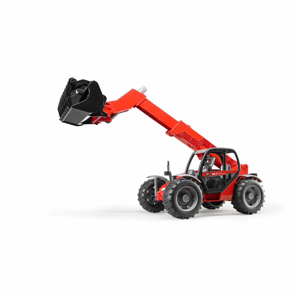 Bruder Construction Vehicles Manitou Telescopic Loader MLT 633, Construction Machine, Model Vehicle, Model Vehicle, Toy, 02125