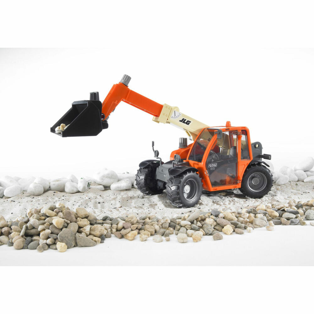 Bruder Construction Vehicles JLG 2505 Telescopic Loader, Excavator, Model Vehicle, Model Vehicle, Toy, 02140