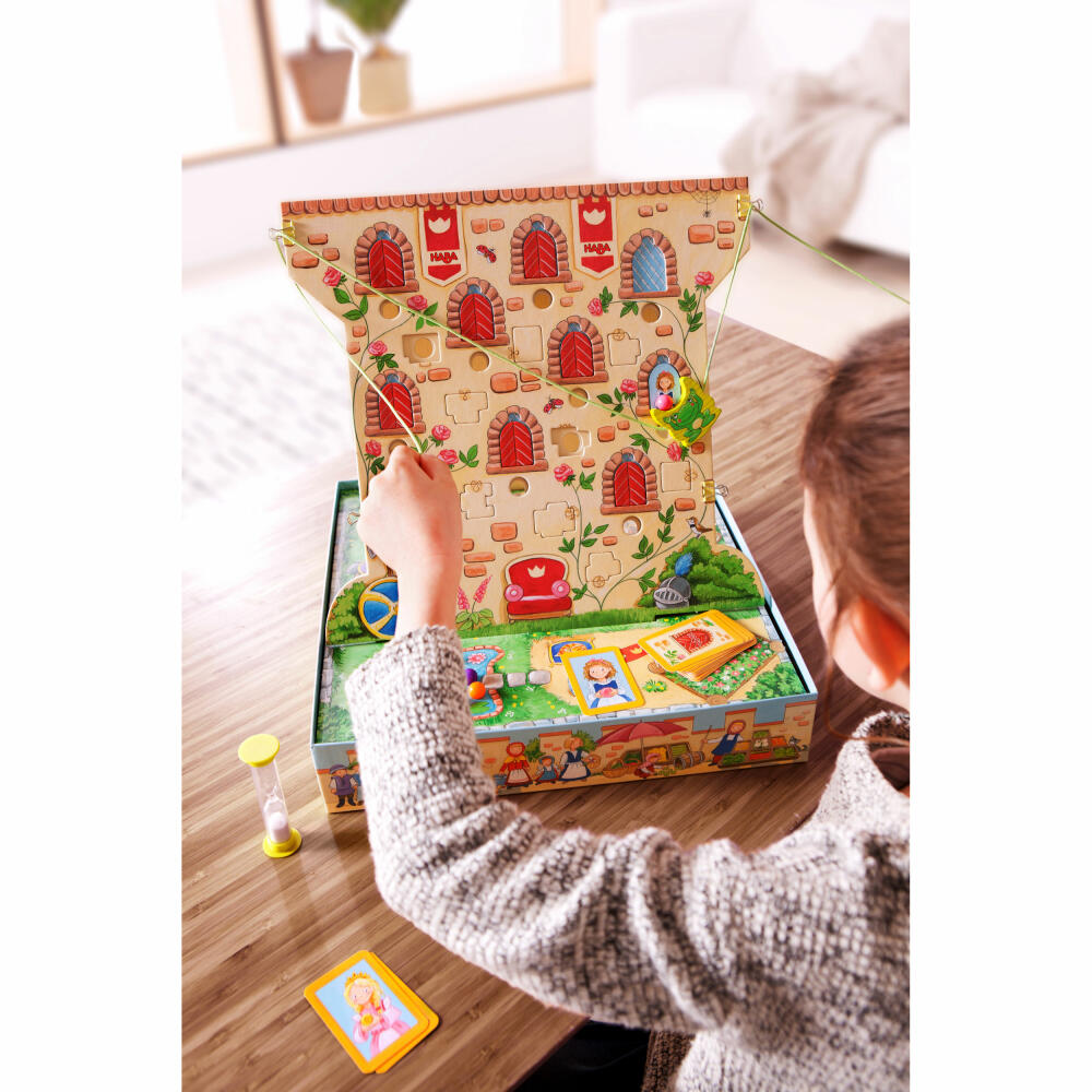 HABA Burg Kletterfrosch, Kinder Spiele, Kinderspiel, Geschicklichkeitsspiel, Memospiel, Spielzeug, 303631