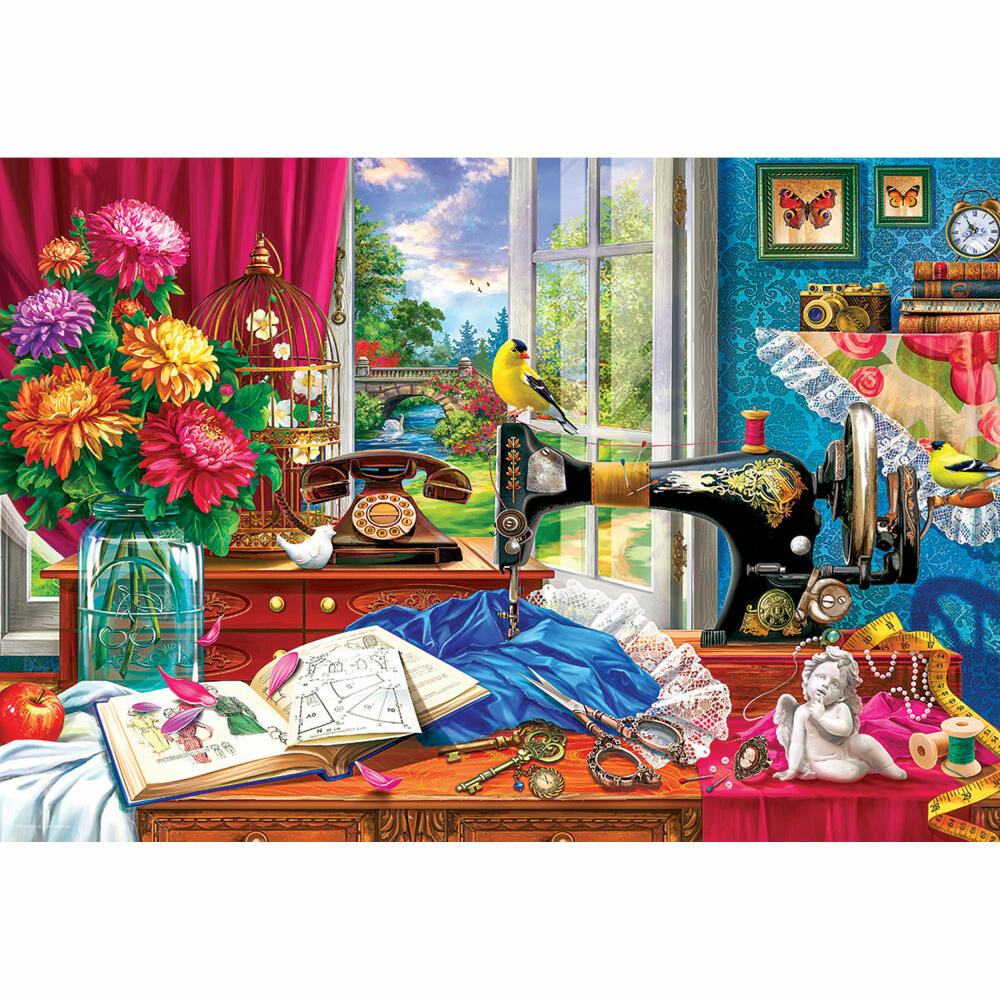 Eurographics Puzzle in Blechdose Nähmaschine, Smart Cut, 550 Teile, 33 x 48 cm, 8551-5861