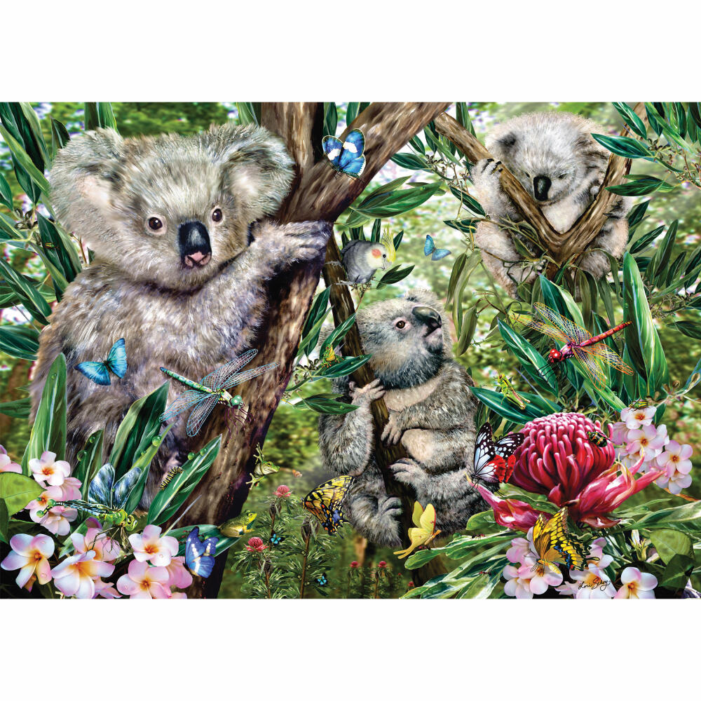 Schmidt Spiele Puzzle Süße Koala-Familie, Erwachsenenpuzzle, Standard, 500 Teile, 59706