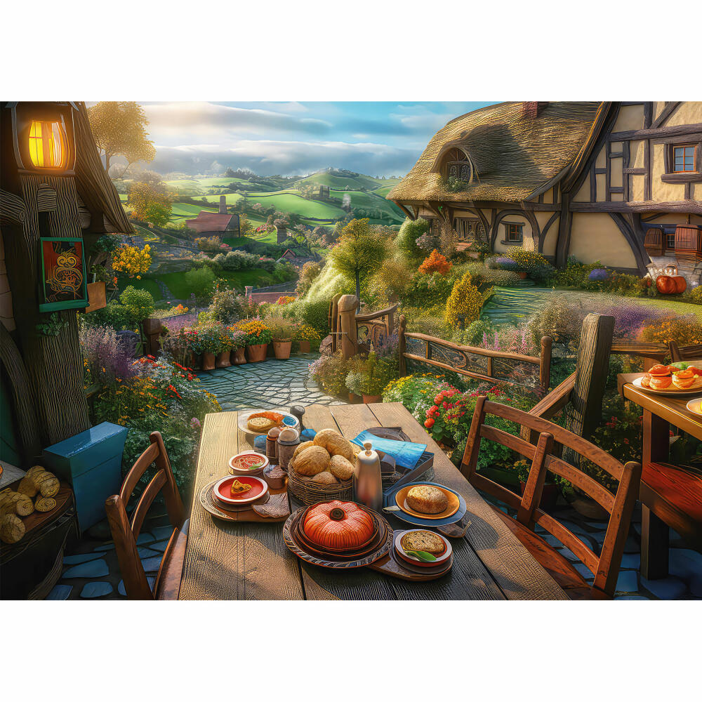 Schmidt Spiele Puzzle Frühstück mit Aussicht, Erwachsenenpuzzle, Standard, 1000 Teile, 59763
