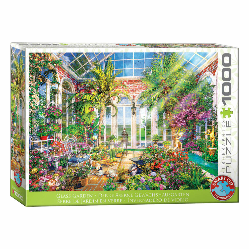 Eurographics Puzzle Der Gläserne Gewächshausgarten, Smart Cut, 1000 Teile, 68 x 48 cm, 6000-5870
