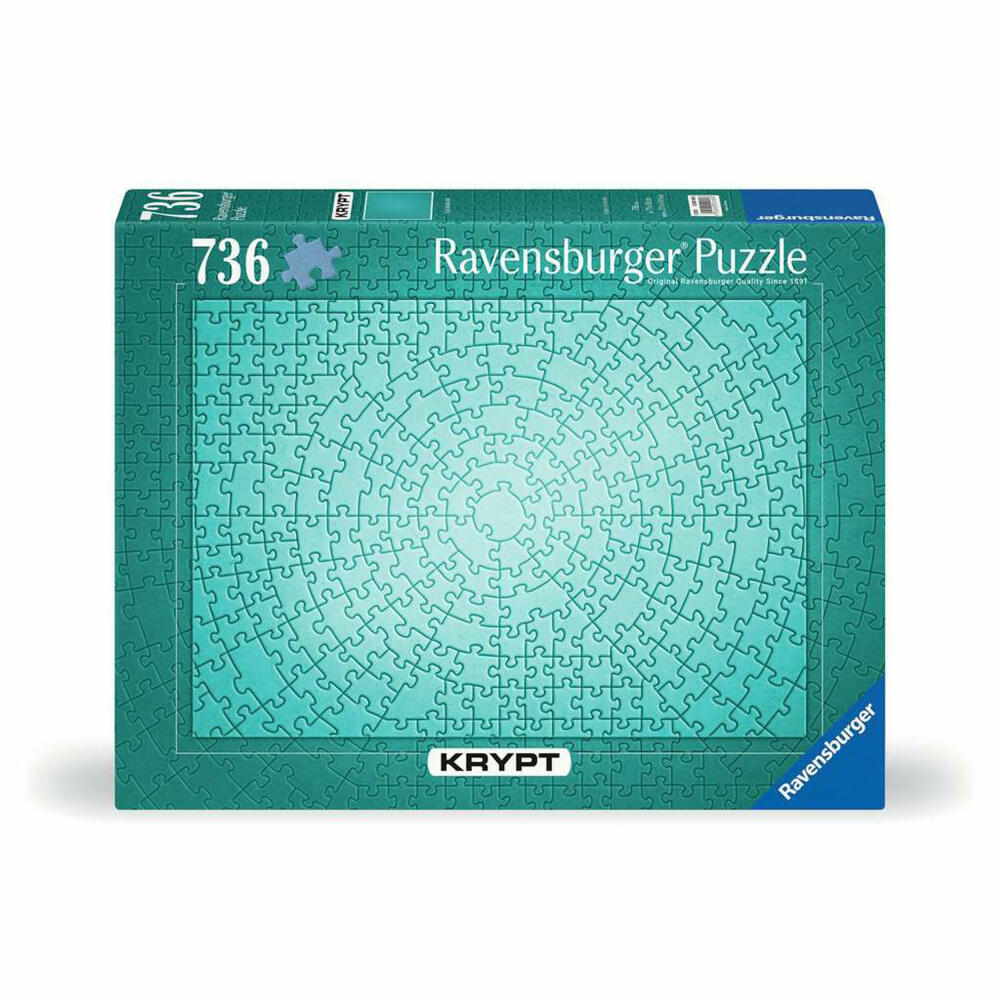 Ravensburger Puzzle Krypt Metallic Mint, Erwachsenenpuzzle, 736 Teile, 12000189