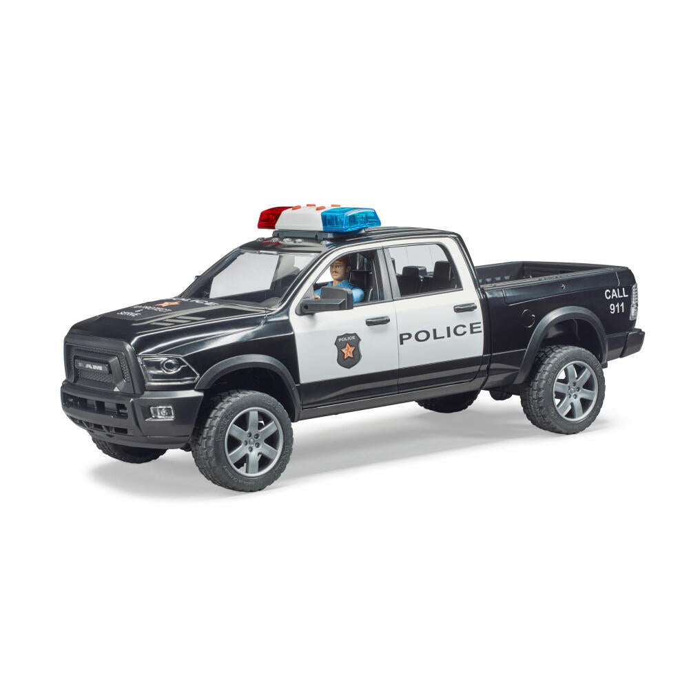 Bruder Emergency Vehicles RAM 2500 Police Pickup, with Policeman, Model Vehicle, Model Vehicle, Toy, 02505