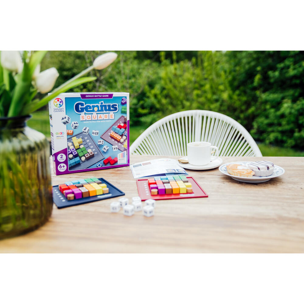 Smart Games Genius Square, children's game, logic game, educational toy, from 6 years, SGHP 001 DE
