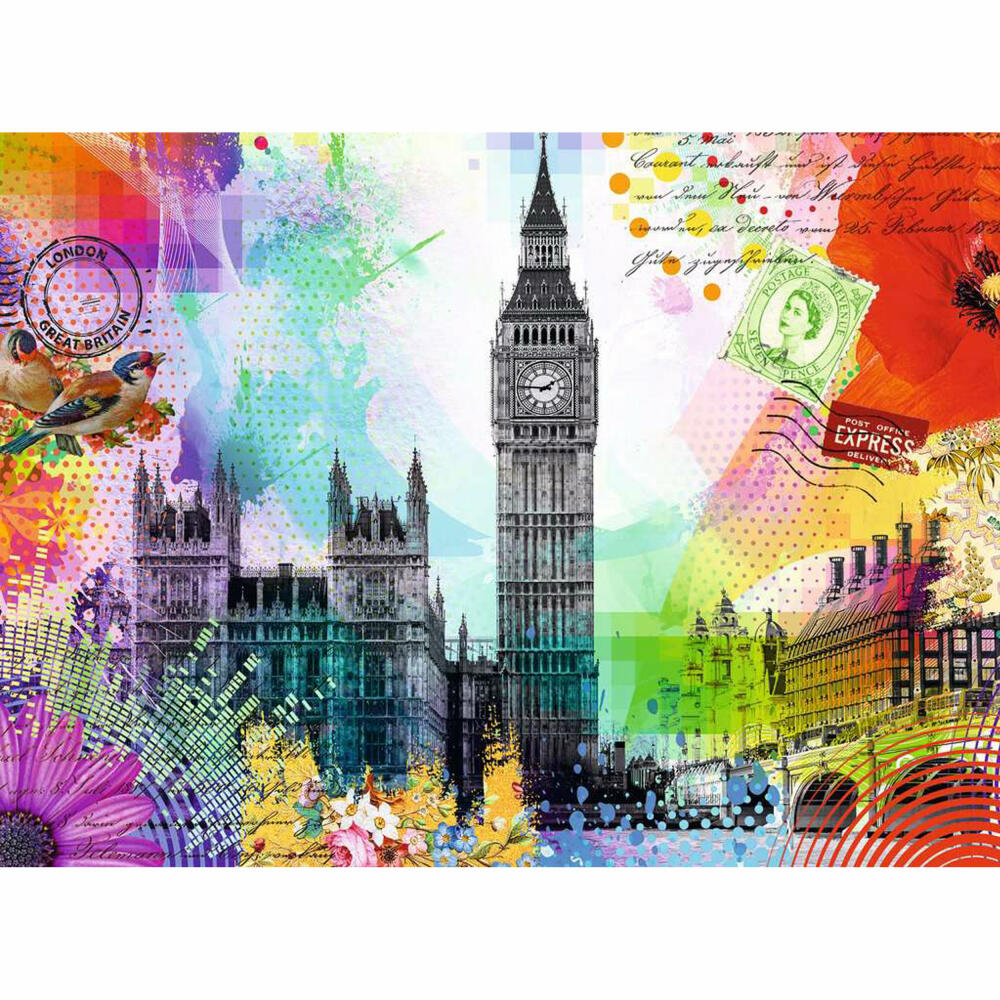 Ravensburger Puzzle Grüße aus London, Erwachsenenpuzzle, 500 Teile, 12000309