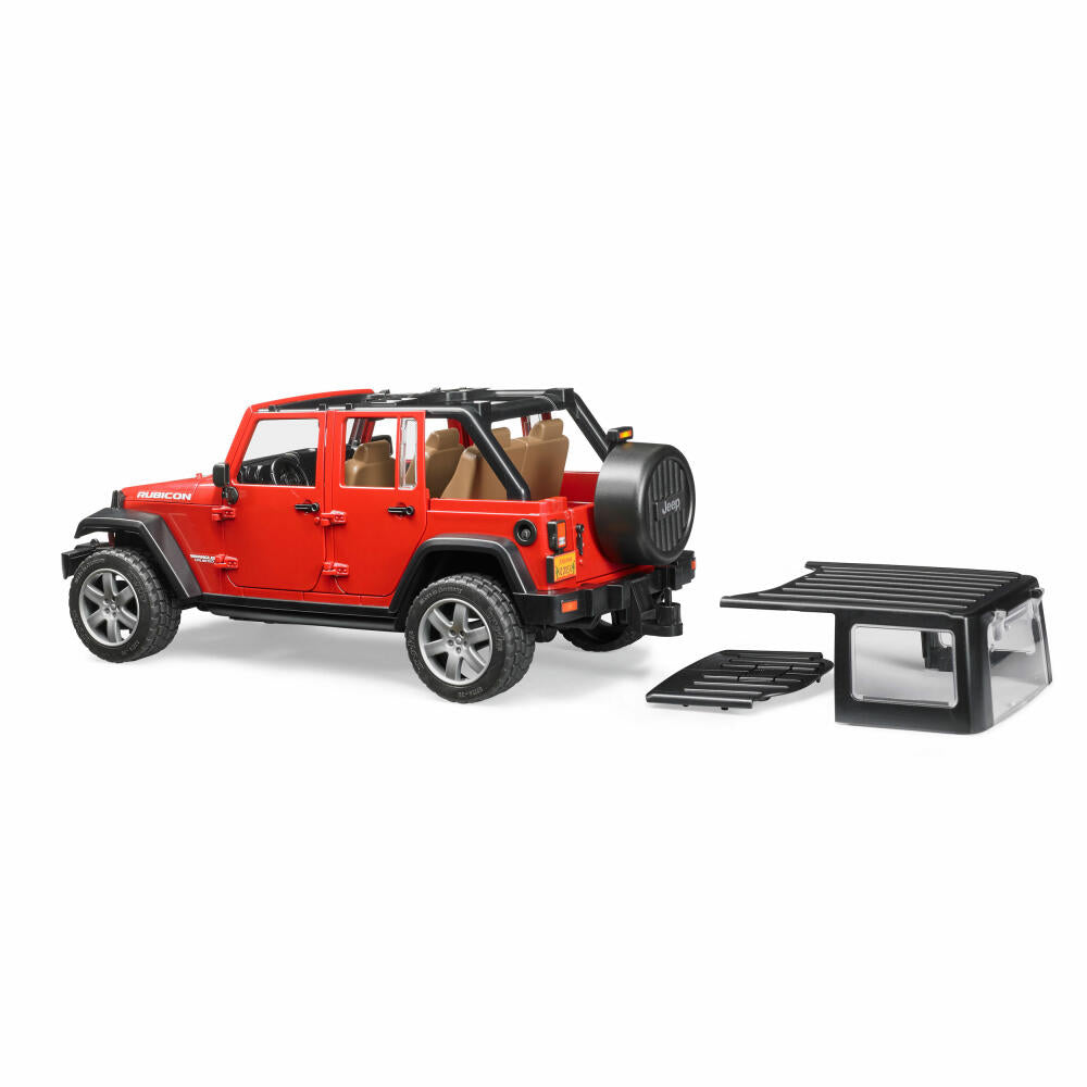 Bruder Freizeit Jeep Wrangler Unlimited Rubicon, Auto, Modellfahrzeug, Modell Fahrzeug, Spielzeug, 02525