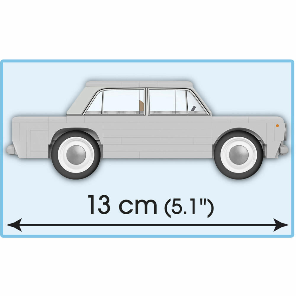 COBI Youngtimer Collection Fiat 124 Berlina 1200, Car, Vehicle, Collectible Cars, Toys, Games, Construction Blocks, Plastic, 93 Parts, 24521