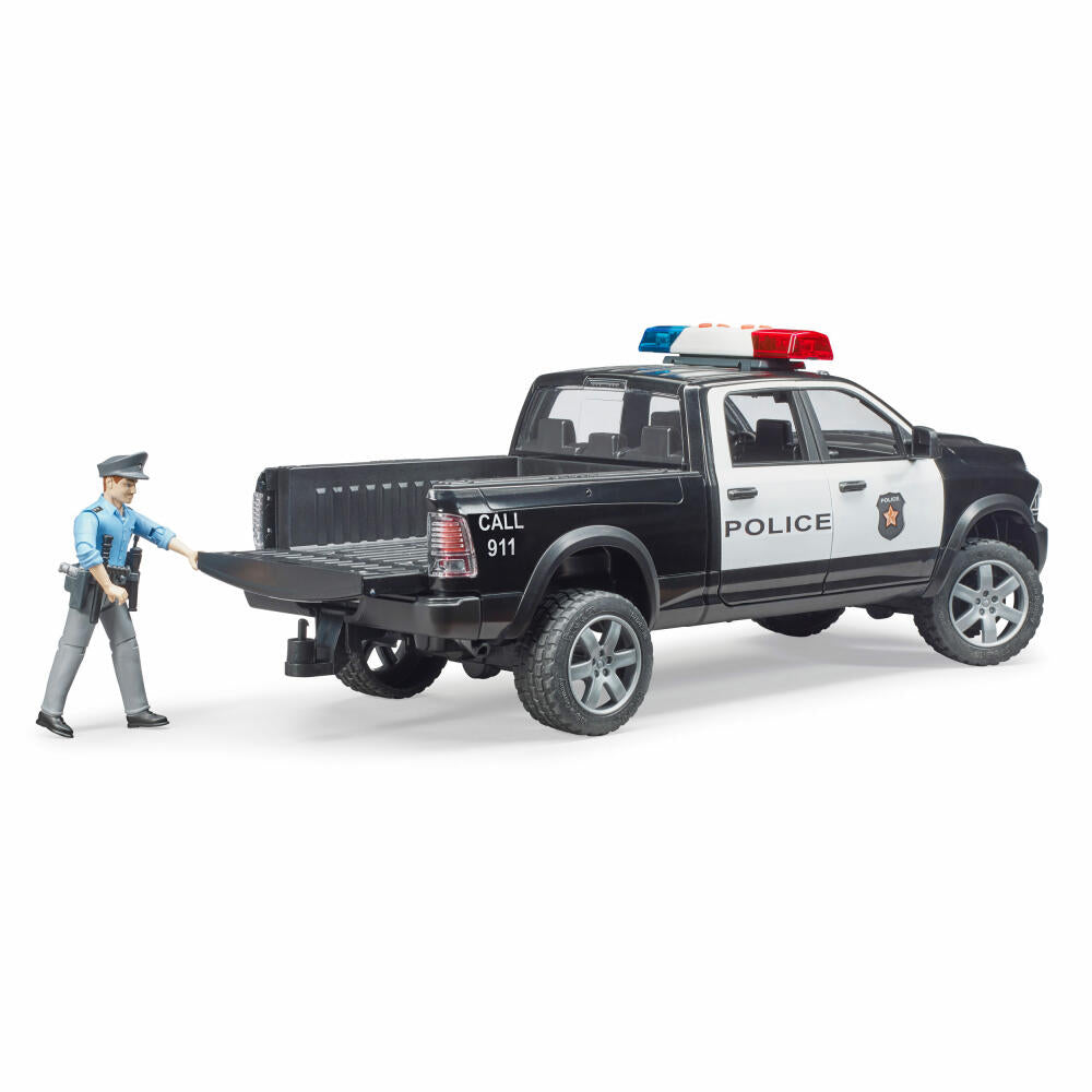 Bruder Emergency Vehicles RAM 2500 Police Pickup, with Policeman, Model Vehicle, Model Vehicle, Toy, 02505