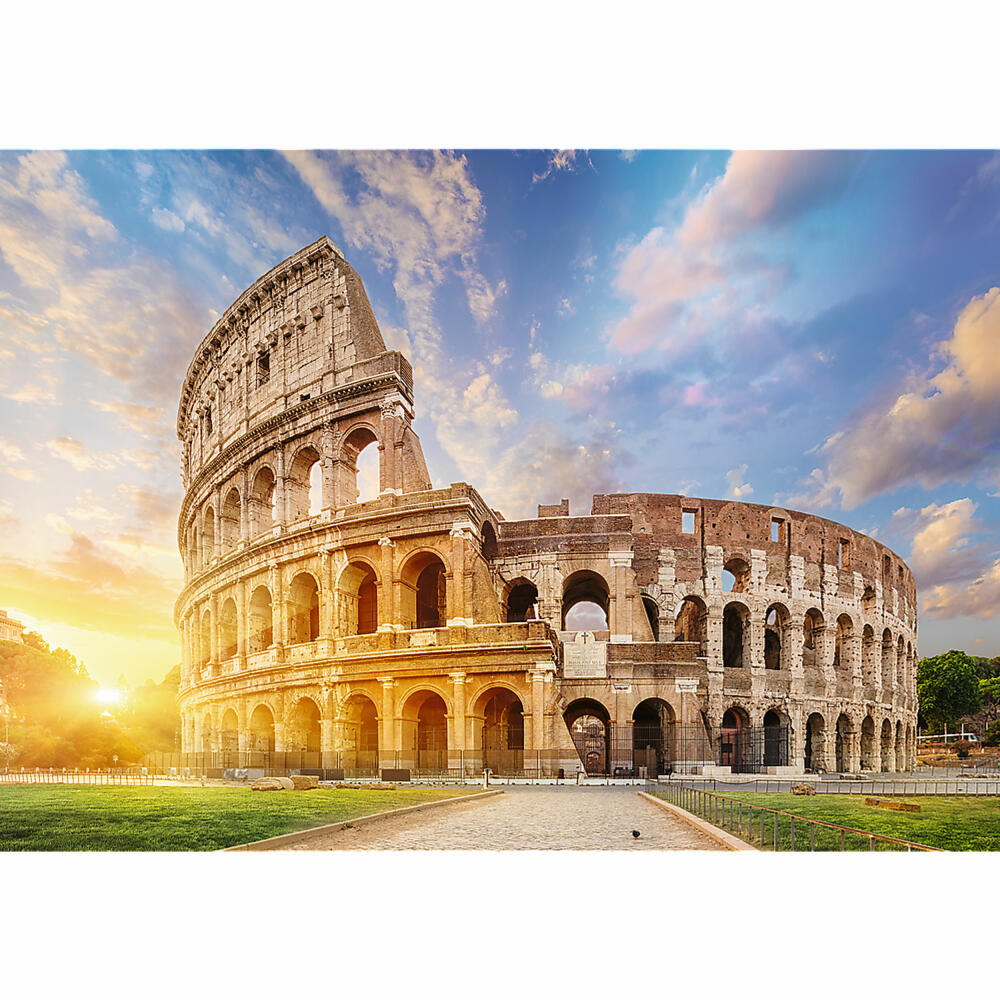 Trefl Puzzle UFT Romantic Sunset: Sunlit Colosseum, Rome, Italy, 1000 pieces, 68.3 x 48 cm, 10691