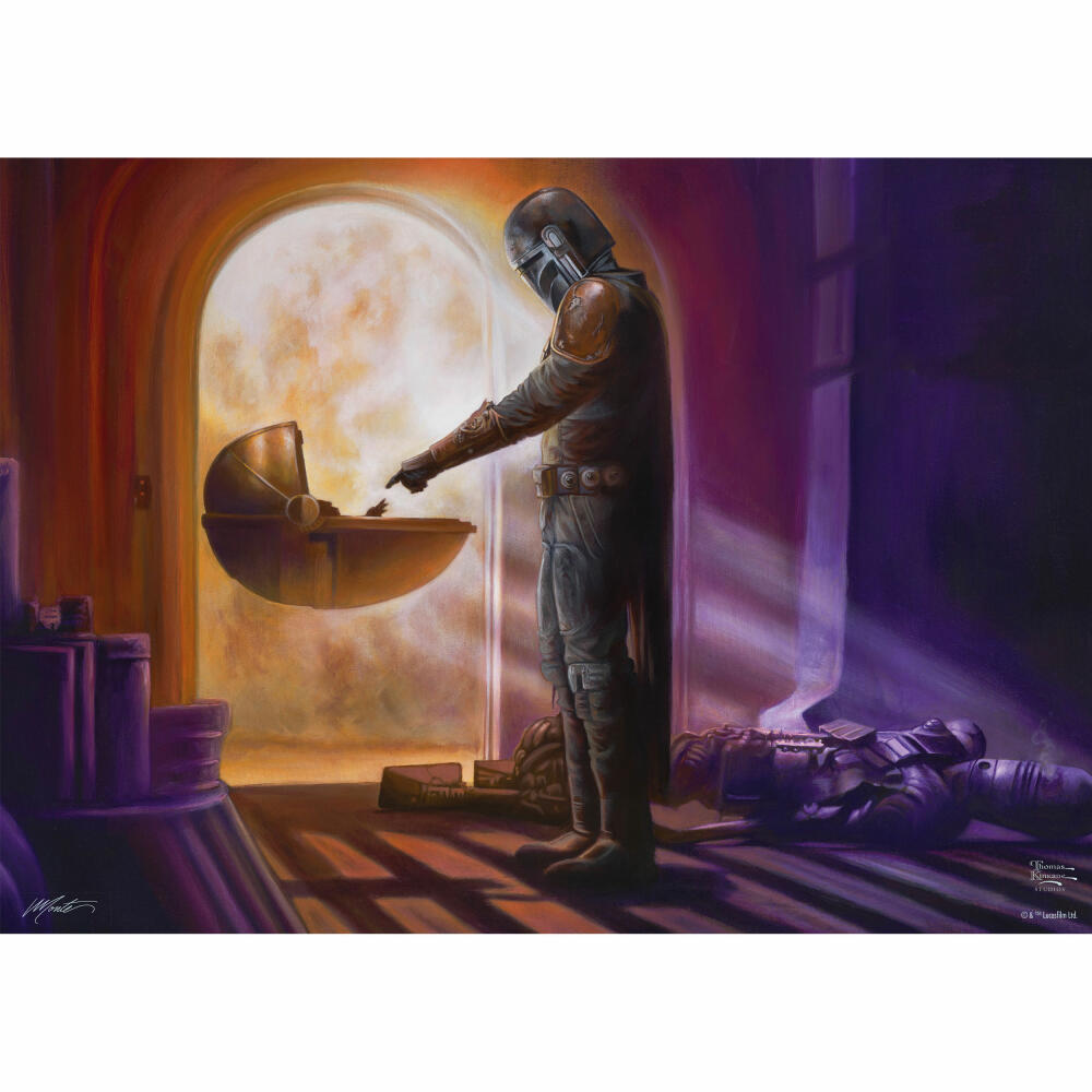 Schmidt Spiele Lucas Film The Mandalorian Turning point, Thomas Kinkade Studios, Erwachsenenpuzzle, Premium, 1000 Teile, 57376