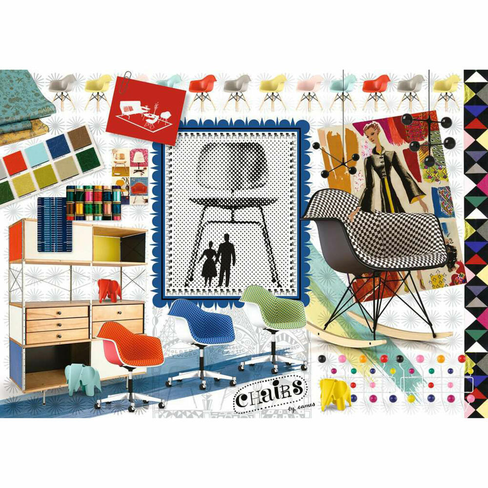 Ravensburger Puzzle Eames Design Spectrum, Erwachsenenpuzzle, 1000 Teile, 12000400