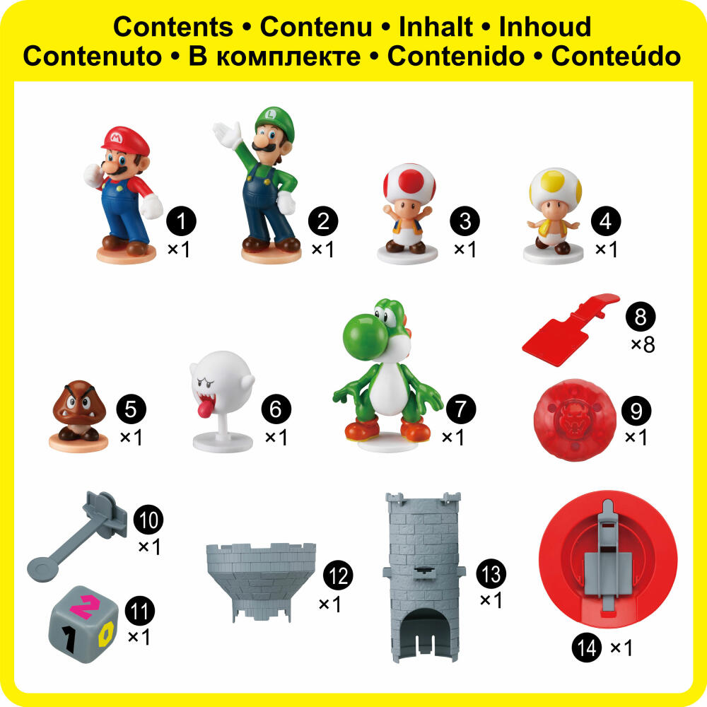 Epoch Games Super Mario Blow Up! Shaky Tower, Gesellschaftsspiele, Balancierspiel, ab 4 Jahren, 7356