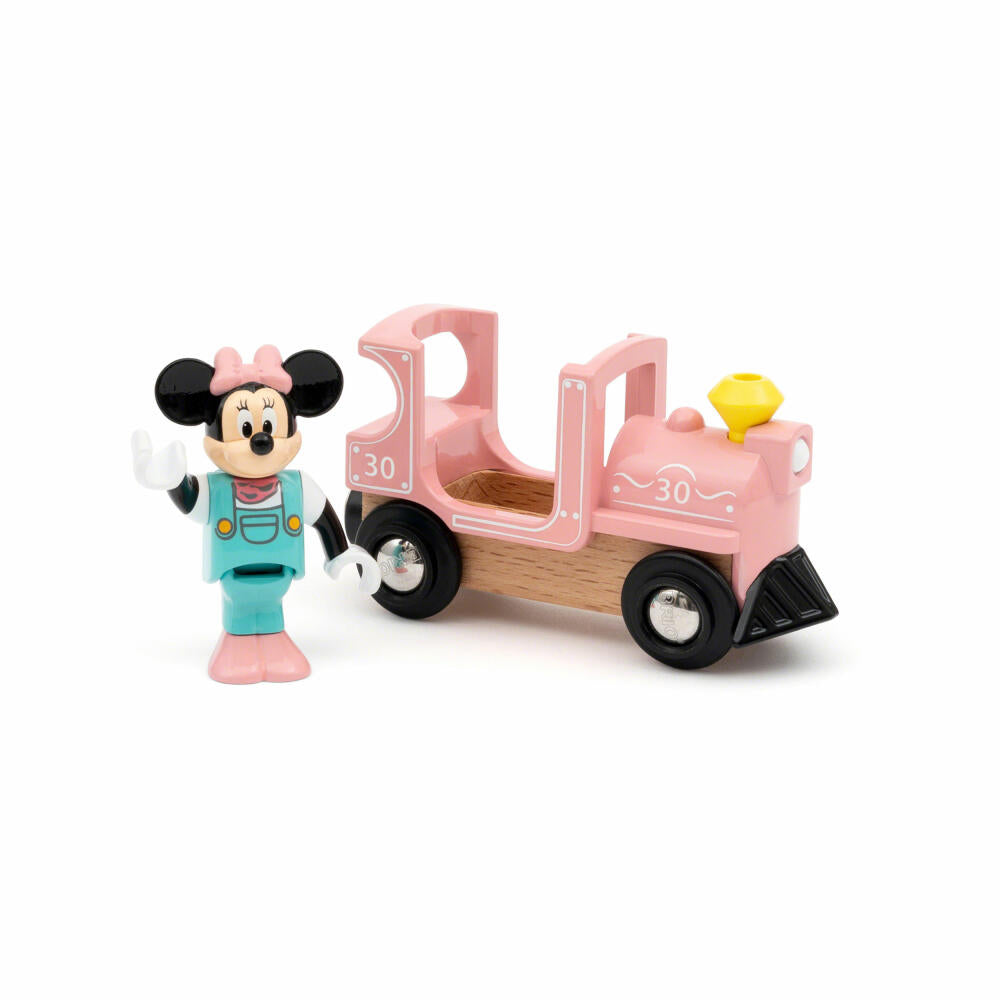 BRIO World Minnie Mouse Locomotive, Wooden Railway, Accessories, Supplement, Train, Wooden Railway, 32288