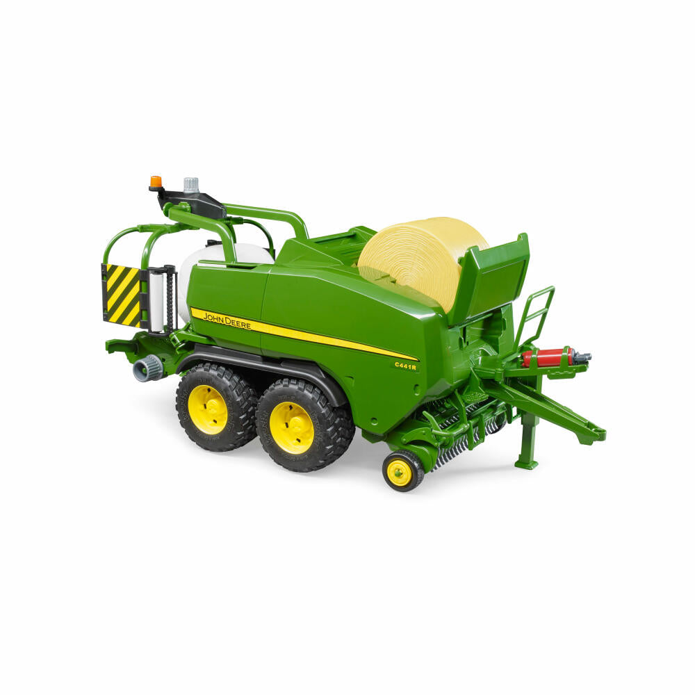 Bruder Agriculture John Deere Round Bale Press Wrapper Combination C441R, Harvester, Model Vehicle, Model Vehicle, Toy, 02032