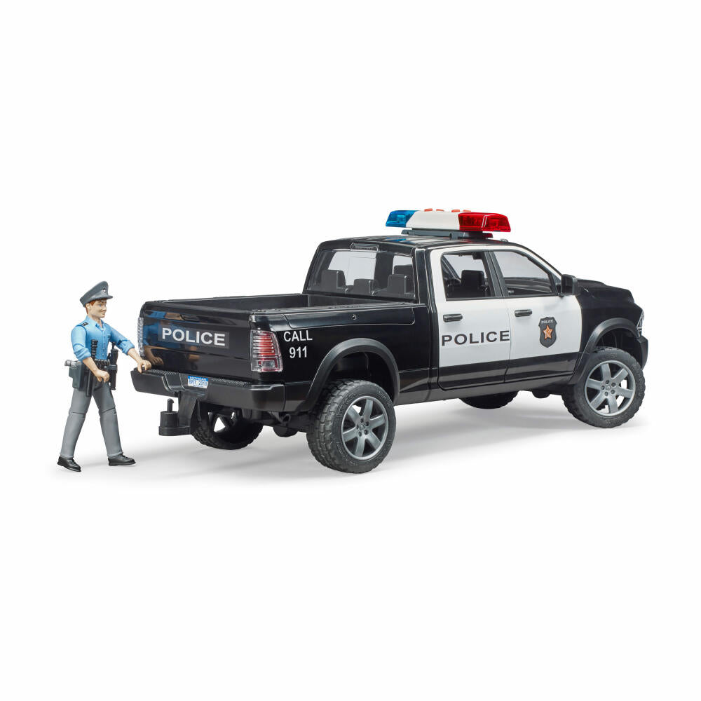 Bruder Emergency Vehicles RAM 2500 Police Pickup, with Policeman, Model Vehicle, Model Vehicle, Toy, 02505