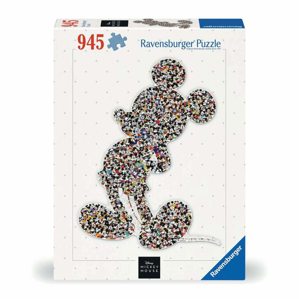 Ravensburger Puzzle Shaped Mickey, Erwachsenenpuzzle, 945 Teile, 12000075