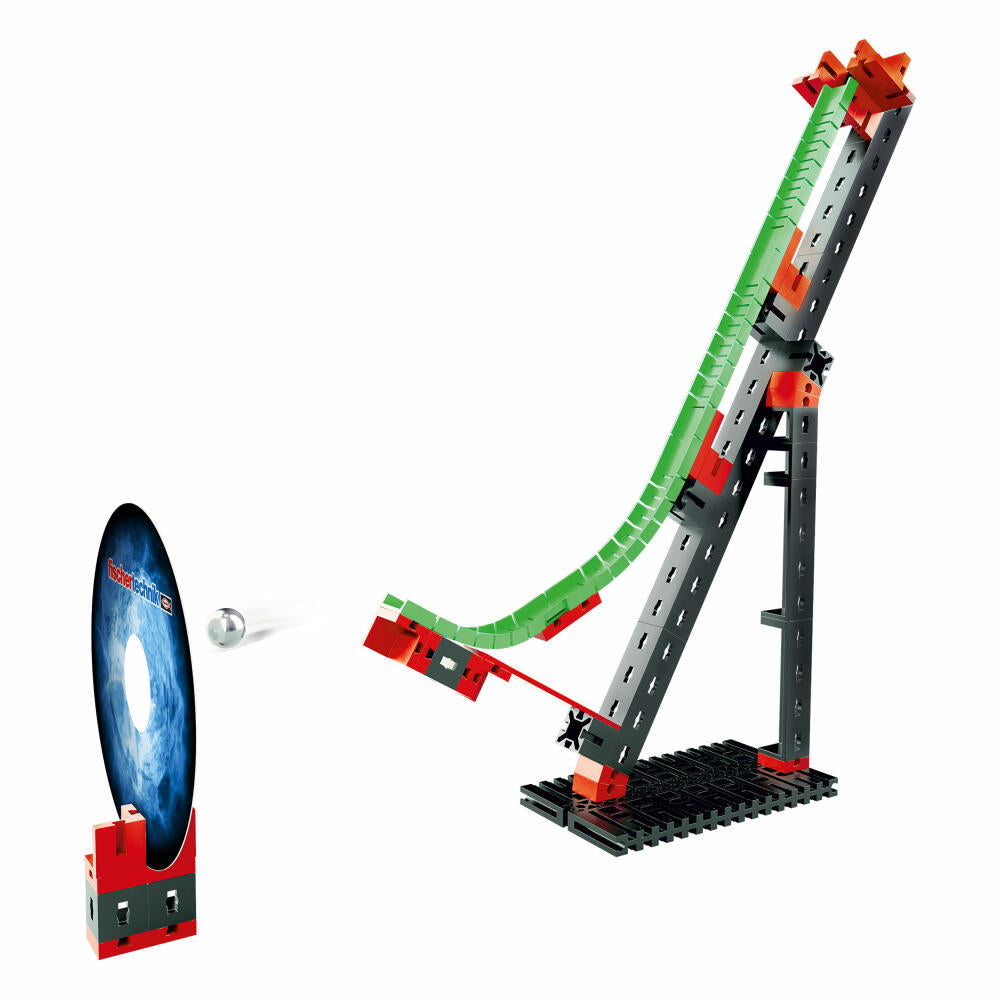 fischertechnik Profi Dynamic XS, 70-tlg., Rolling Action, Kugelbahn, Motorikspielzeug, Baukasten, 536619