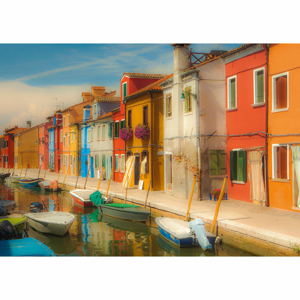 Schmidt Spiele Bunte Häuser der Insel Burano, Standard Puzzle, Erwachsenenpuzzle, 1000 Teile, 58991