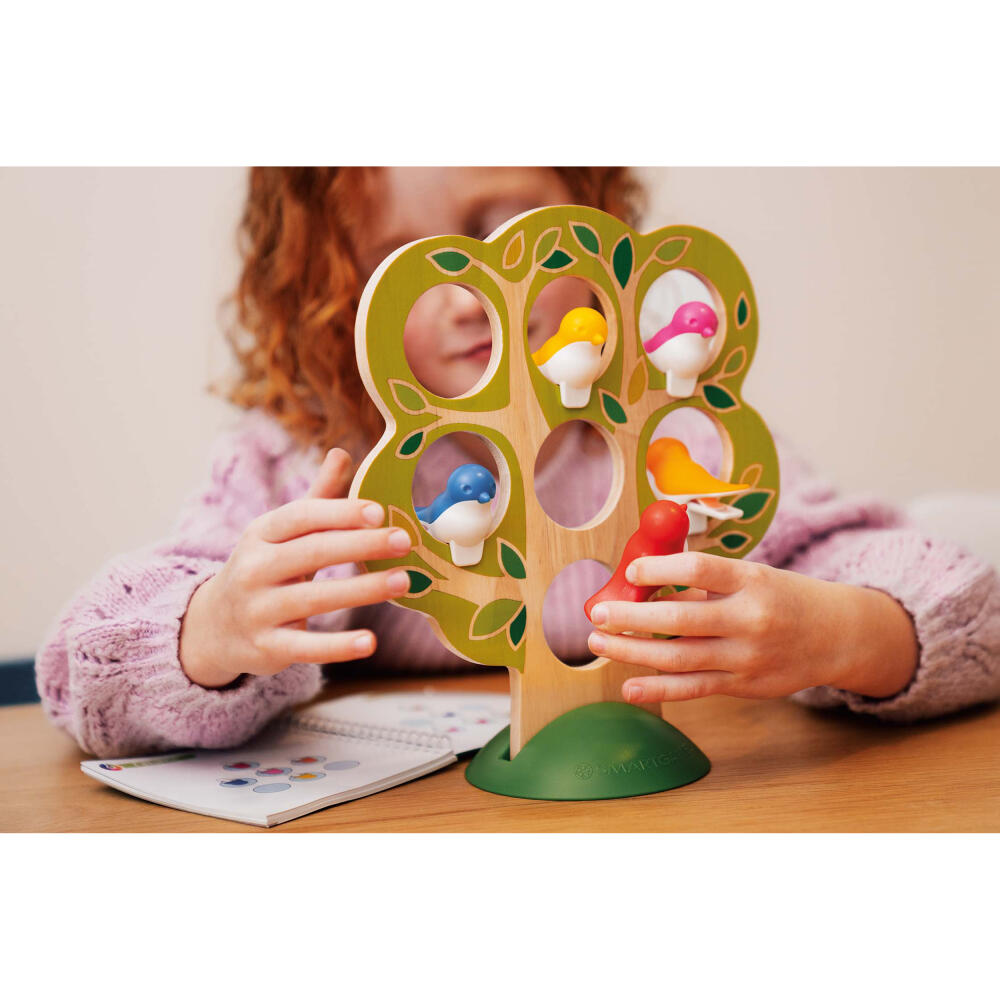 Smart Games Vogelversammlung, Kinderspiel, Logikspiel, Lernspielzeug, ab 6 Jahren, Holz, SG 039 DE