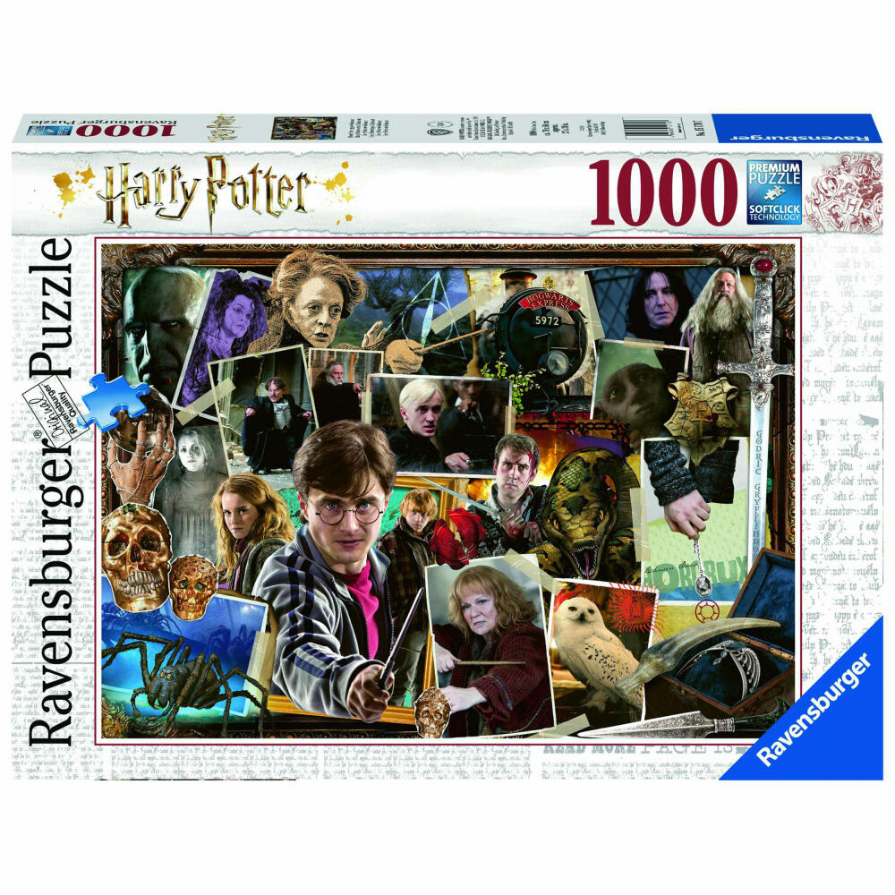 Ravensburger Puzzle Harry Potter gegen Voldemort, Erwachsenenpuzzle, Erwachsenen Puzzles, Premiumpuzzle, Standardformat, 1000 Teile, 151707