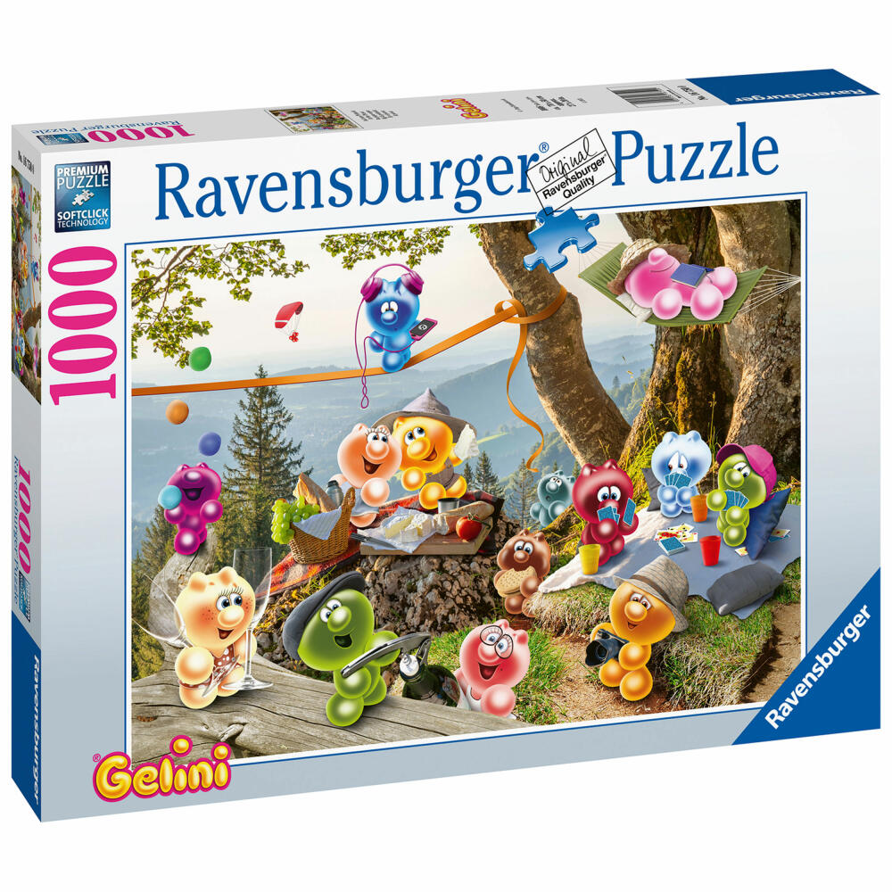Ravensburger Puzzle Gelini: Off to the Picnic, Adult Puzzle, Adult Puzzles, 1000 Pieces, 16750