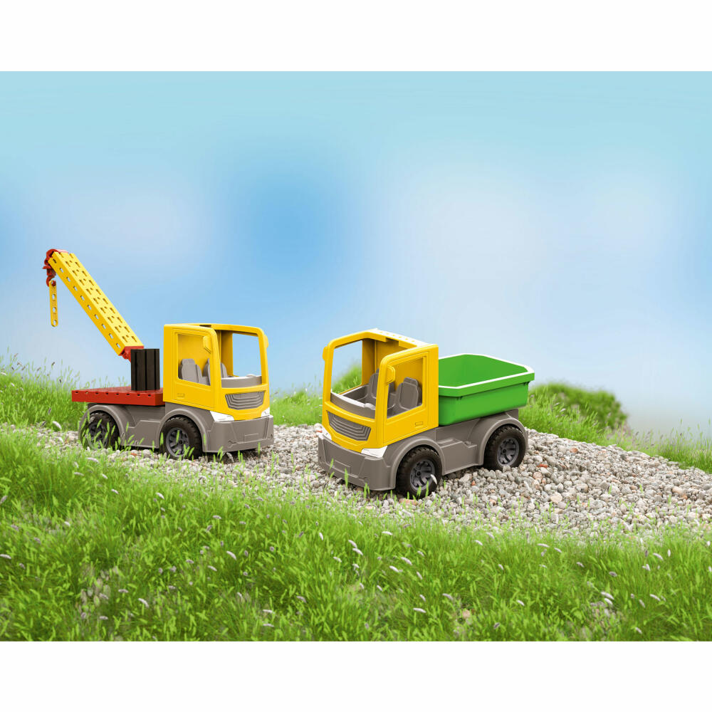 fischertechnik Junior Easy Start S, Baukasten, Bau Konstruktionsspielzeug für Kinder, 30 Teile, 2 Modelle, ab 3 Jahren, 548902