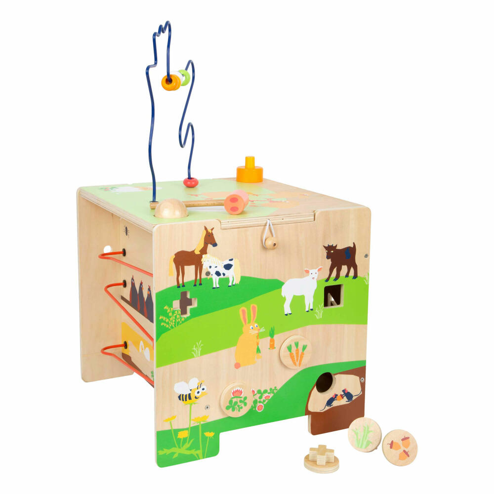 Legler Small Foot Motorikwürfel Landleben, Spielzeug, ab 12 Monate, 11733