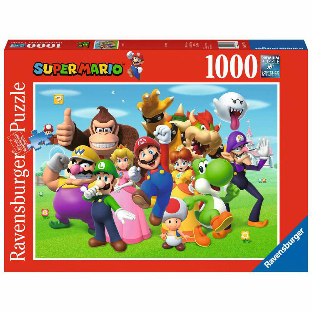 Ravensburger Puzzle Super Mario, Erwachsenenpuzzle, 1000 Teile, 14970