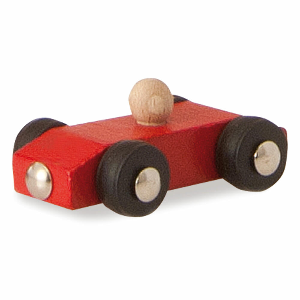 Eichhorn Autorennbahn, Holzrennbahn, Rennstrecke, Kinder Spielzeug, mit 4 Autos, 4 Etagen, Holz, 100027332