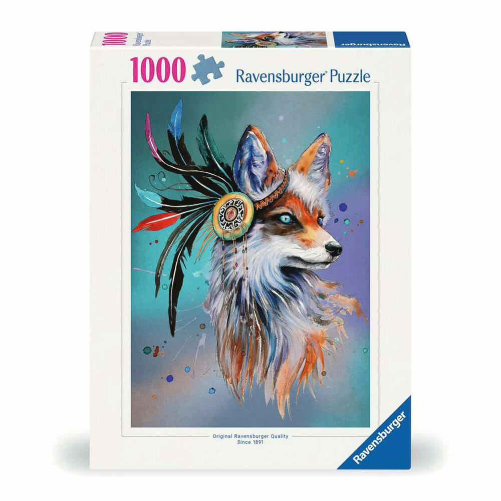 Ravensburger Puzzle Boho Fuchs, Erwachsenenpuzzle, 1000 Teile, 12000519