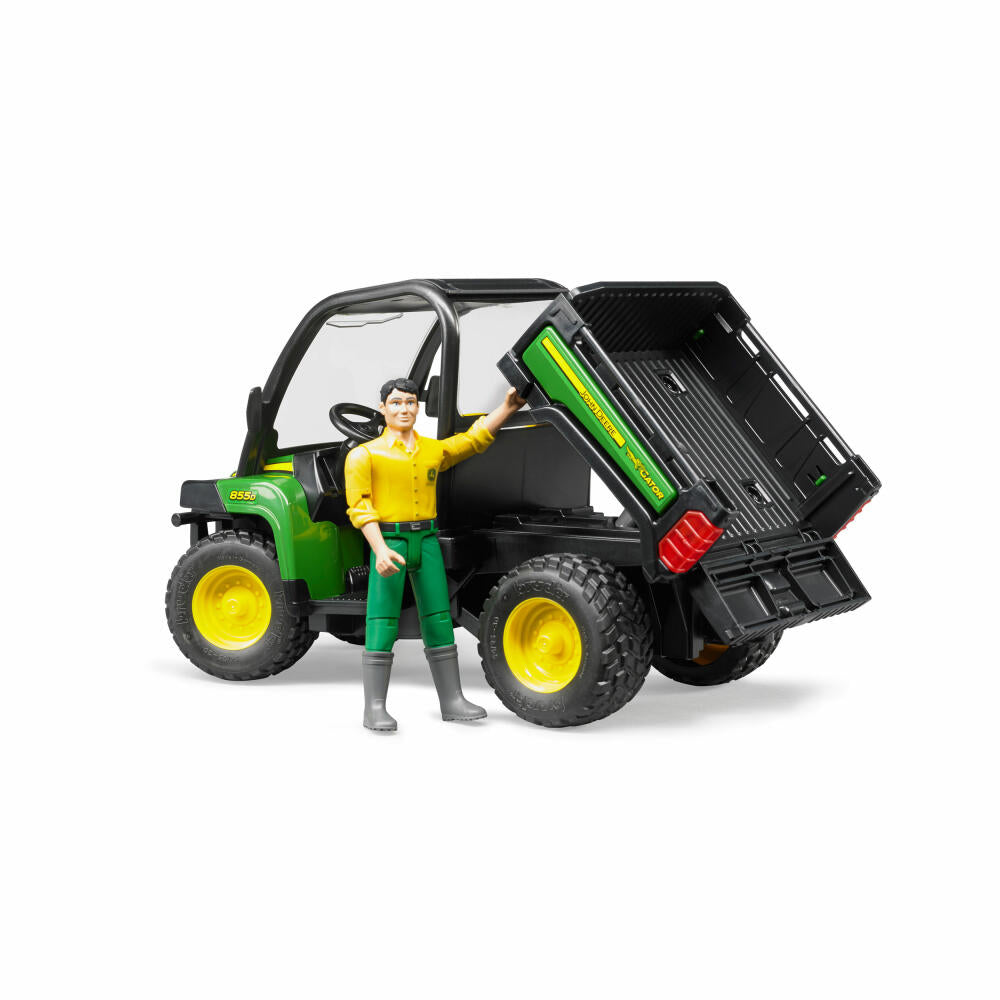 Bruder Landwirtschaft John Deere Gator XUV 855D, mit Fahrer, Modellfahrzeug, Modell Fahrzeug, Spielzeug, 02490