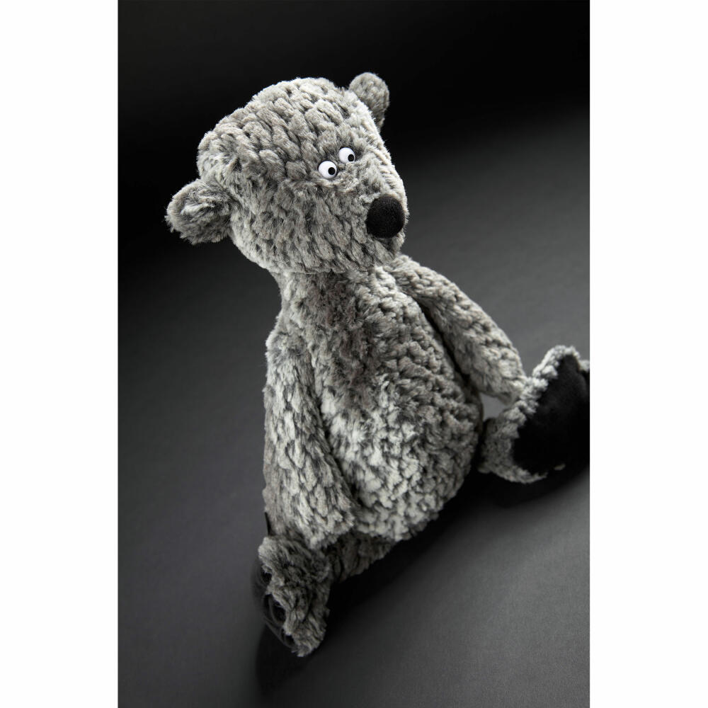 sigikid BEASTS cuddly toy bear Ach Good Edition, plush toy, cuddly toy, cuddly animal, gray / white / black, 39680