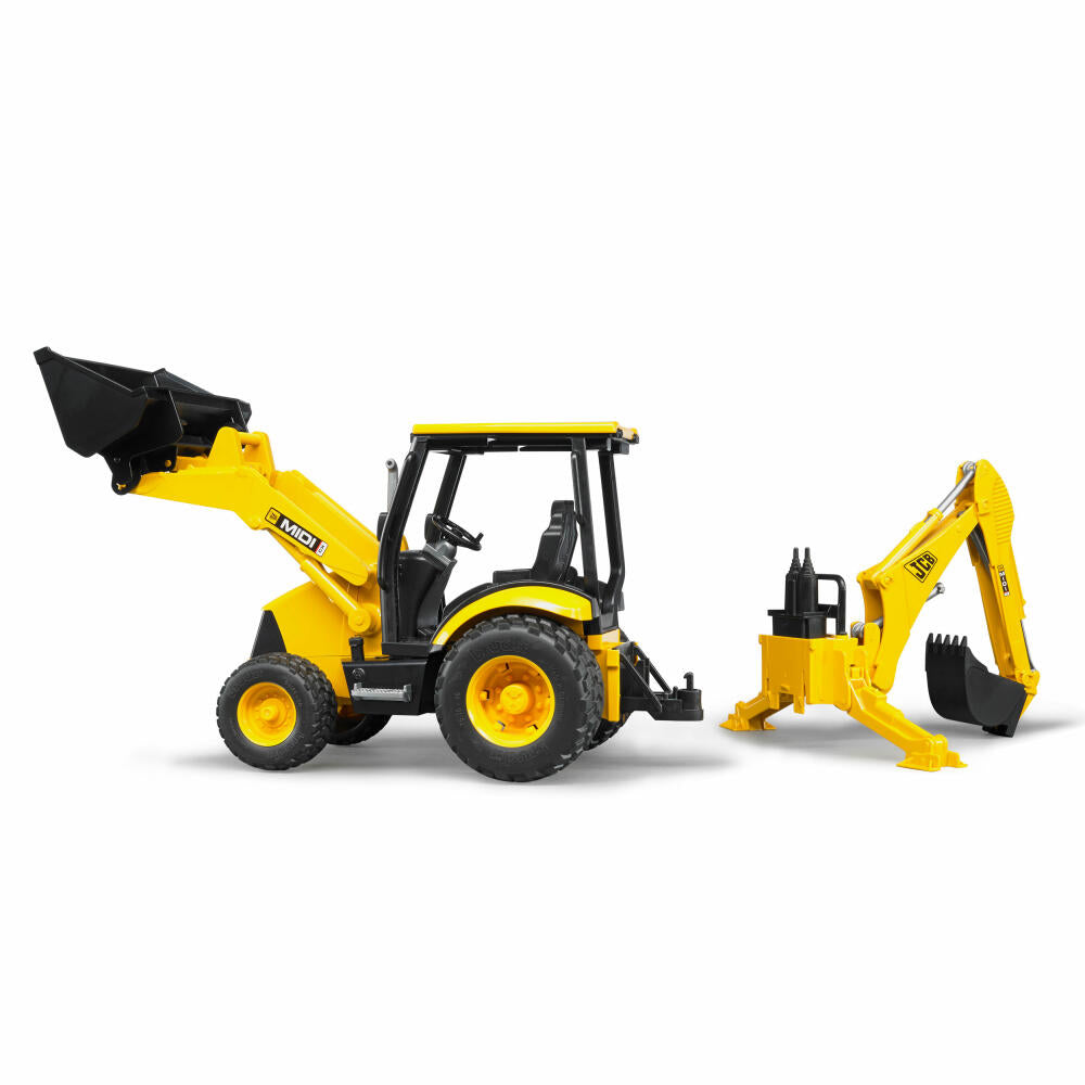 Bruder Baufahrzeuge JCB MIDI CX Baggerlader, Bagger, Modellfahrzeug, Modell Fahrzeug, Spielzeug, 02427