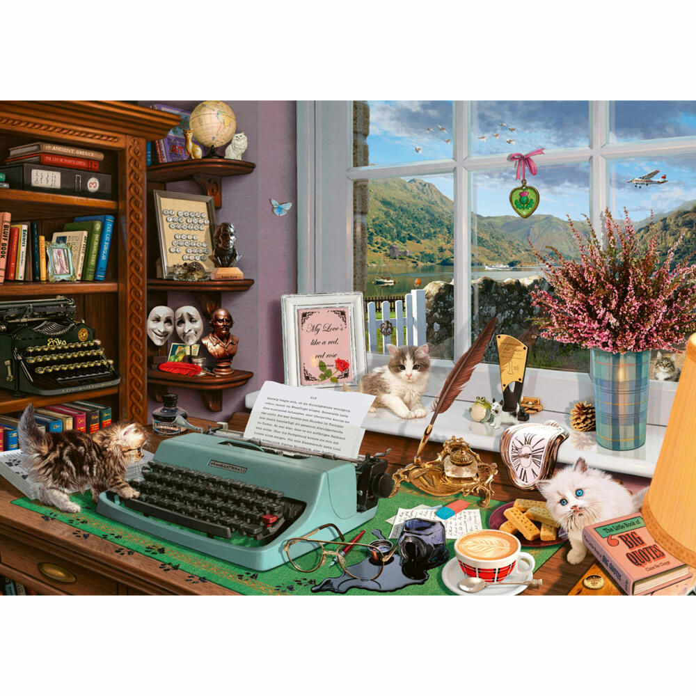 Schmidt Spiele Secret Puzzle Am Schreibtisch, Steve Read, Erwachsenenpuzzle, 1000 Teile, 59920