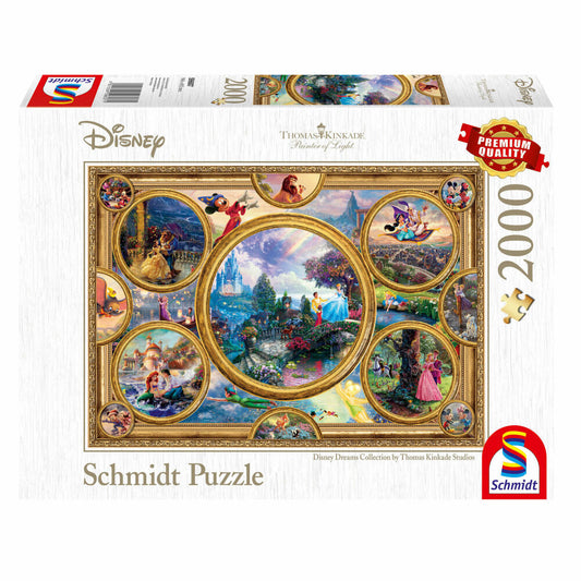 Schmidt Spiele Thomas Kinkade Disney Dreams Collection, 2000 pieces, adult puzzle, puzzle, jigsaw puzzle, 59607