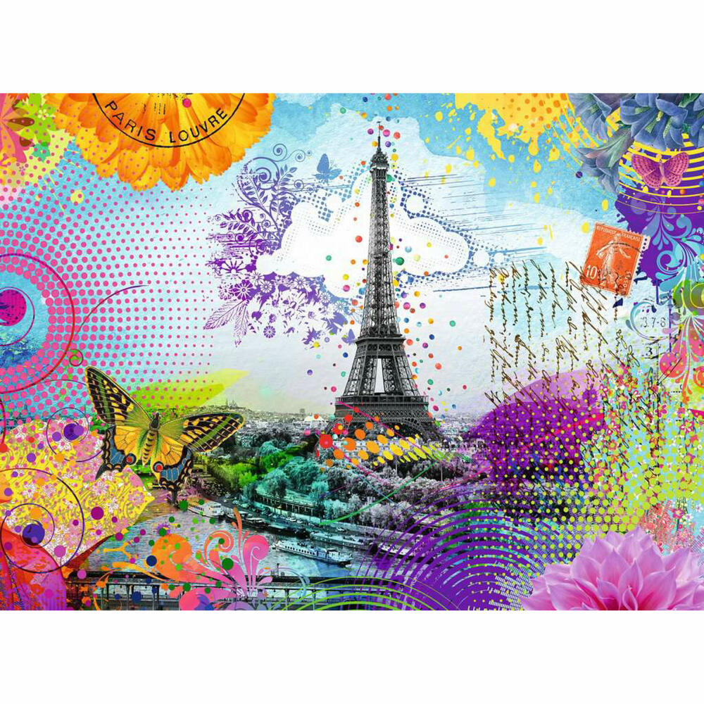 Ravensburger Puzzle Postkarte aus Paris, Erwachsenenpuzzle, 500 Teile, 12000772