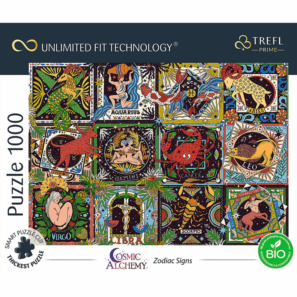 Trefl Puzzle UFT Zodiac Signs, Astrology, 1000 pieces, 68.3 x 48 cm, 10752